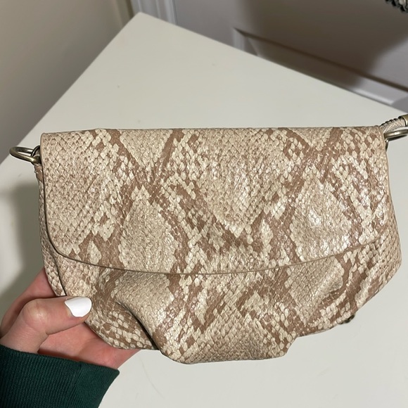 Anthropologie mini crossbody snakeskin - Picture 1 of 3